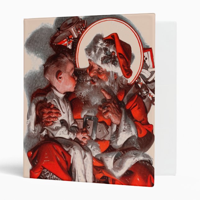 Santa's Lap 3 Ring Binder (Front/Inside)