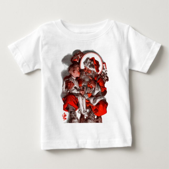 Santa's Lap Baby T-Shirt (Front)