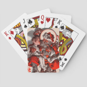 Santa's Lap Poker Cards