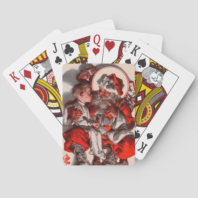 Santa's Lap Poker Cards (Back)