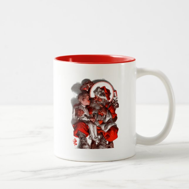 Santa's Lap Two-Tone Coffee Mug (Right)