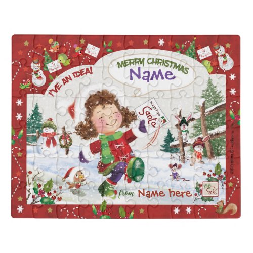 Santas Letter A Cute Boxed Christmas Jigsaw Puzzle