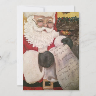 Santa's List Holiday Card