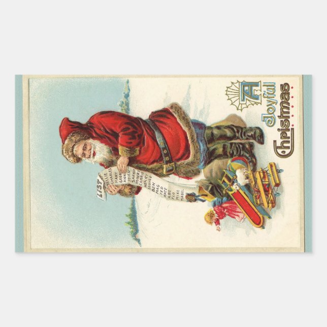 Santa's List Sticker (Front)