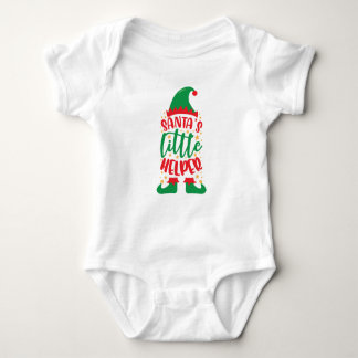 Santa's Little Helper Baby Bodysuit