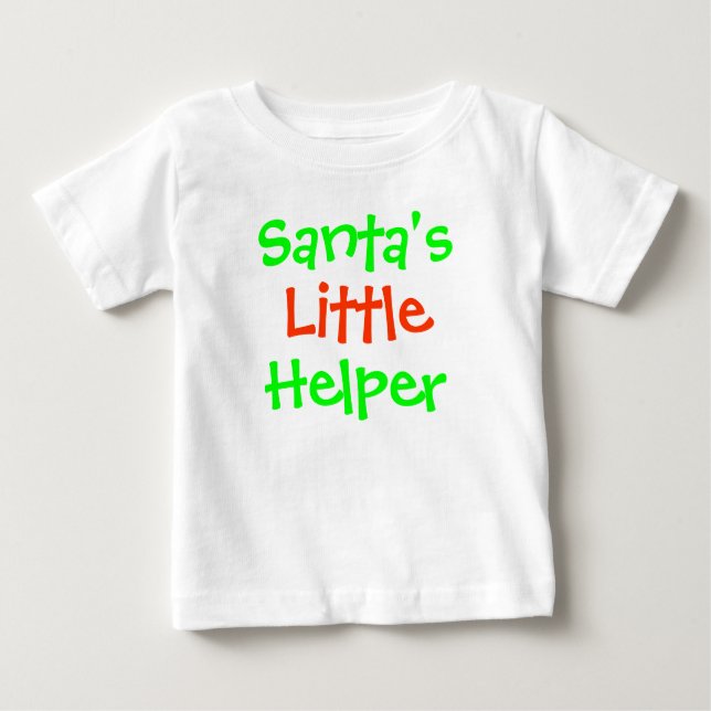 Santa's Little Helper Baby T-Shirt (Front)