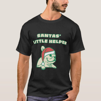 SANTAS' LITTLE HELPER Christmas dog T-Shirt