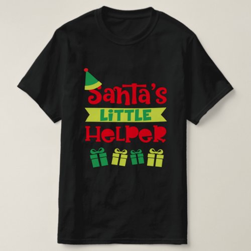 Santas Little Helper Christmas Gift Ideas T_Shirt