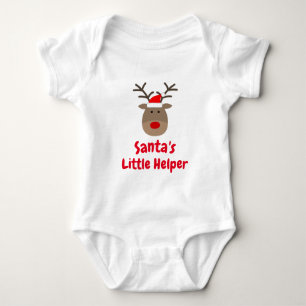 Santa's little helper Christmas reindeer bodysuit