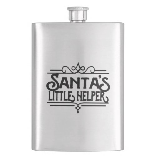 Santas Little Helper Classic Flask