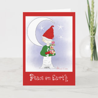 Santa's Little Helper Greeting Cards