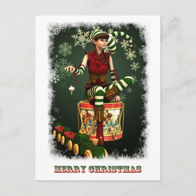 Santas Little Helper Katie Holiday Postcard (Front)