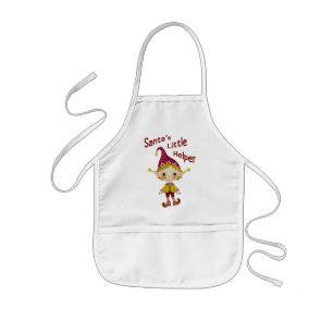 Santa's little helper kids' apron