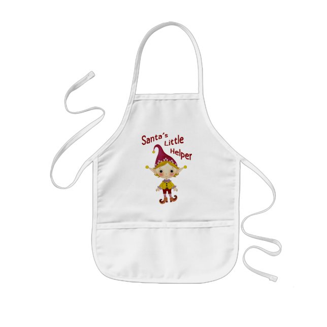 Santa's little helper kids' apron (Front)