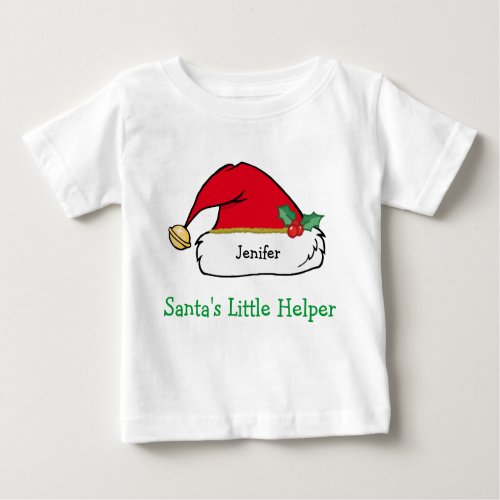 Santas Little Helper Kids Baby T_Shirt
