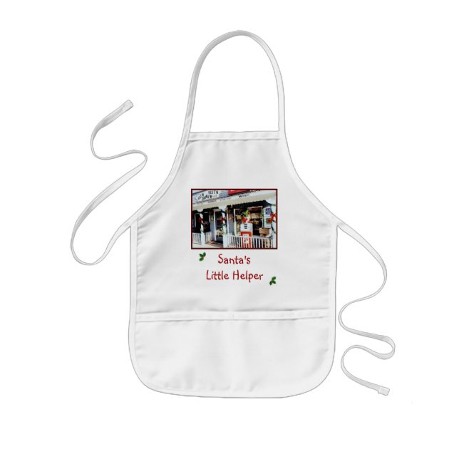 'Santa's Little Helper' Kid's Holiday Apron (Front)