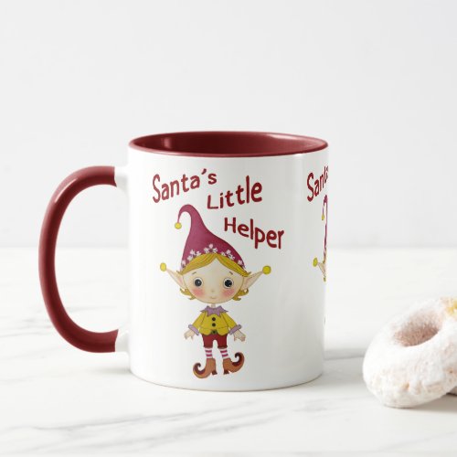 Santas little helper mug