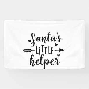 Santa's Little Helper Pregnancy Announcement Banner