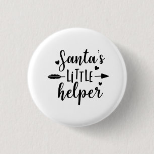 Santa's Little Helper Pregnancy Announcement Button