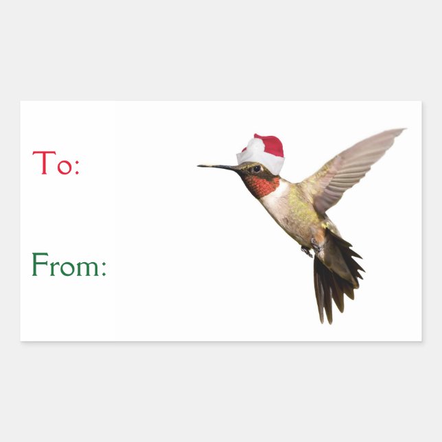 Santa's Little Helper Rectangular Sticker (Front)