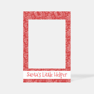 Santa's Little Helper Sweater and Sock Version Selfie Frame
