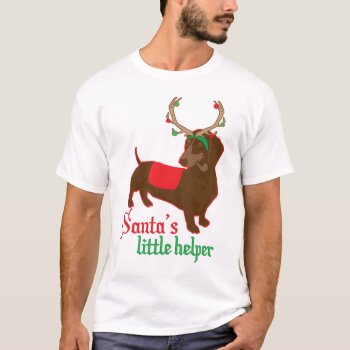 Santa's Little Helper T-shirt by jamierushad at Zazzle