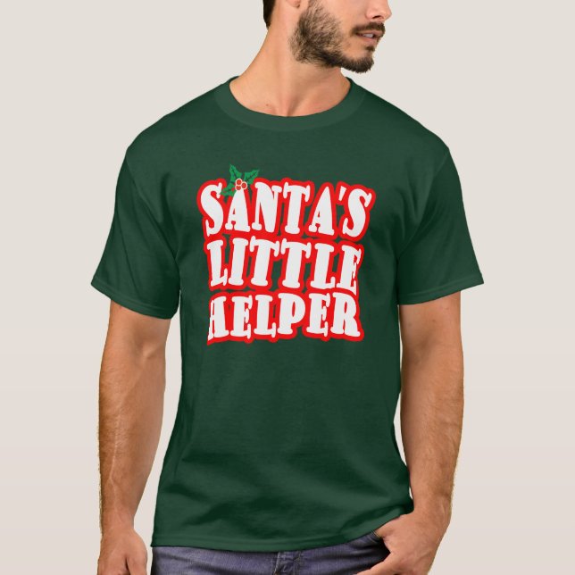 Santas Little Helper T-Shirt (Front)