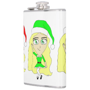 Santas little helpers flask