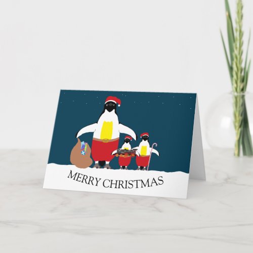 Santas Little Helpers Holiday Card