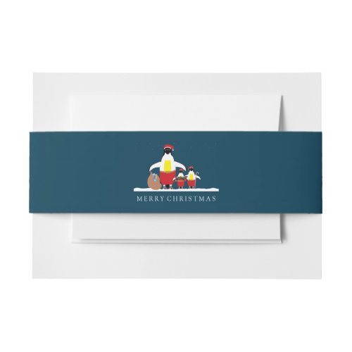 Santas Little Helpers Invitation Belly Band