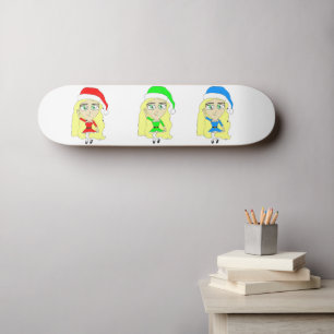 Santas little helpers skateboard