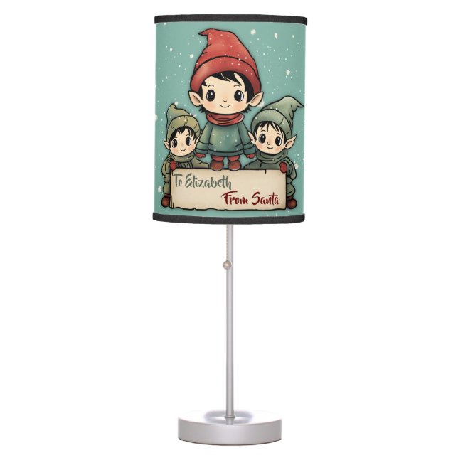 Santa's Little Helpers   Table Lamp (Front)