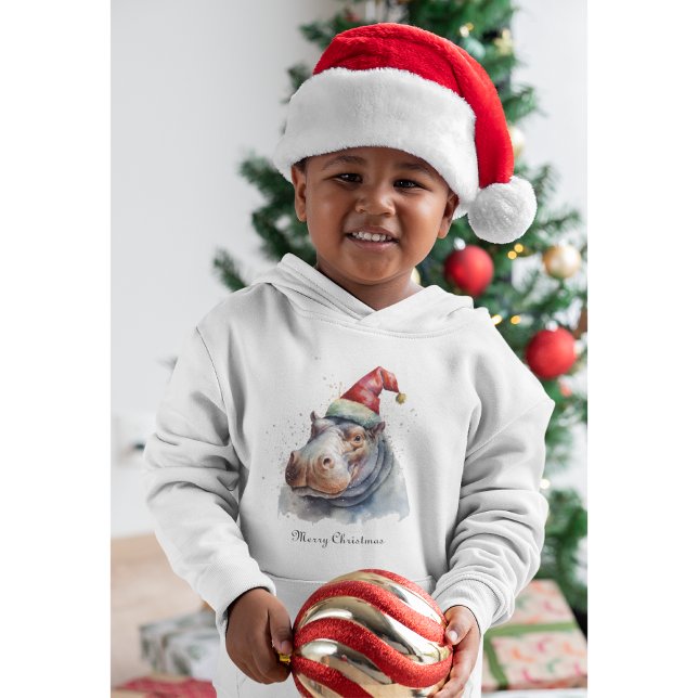 Santa's Little Hippo, custom Hoodie (Creator Uploaded)