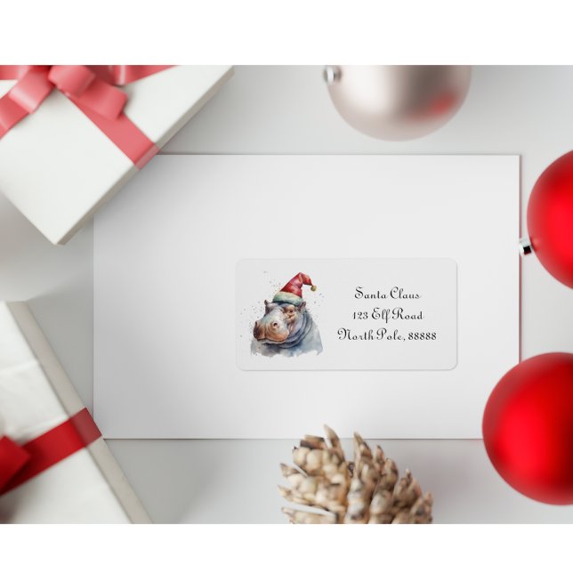 Santa's Little Hippo, custom Label (Creator Uploaded)