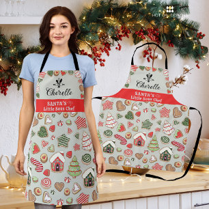 Santa's Little Sous Chef Apron