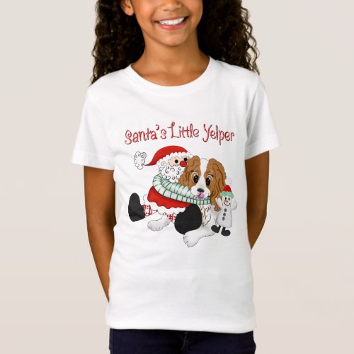 Santas Little Yelper Cavalier King Charles T_Shirt