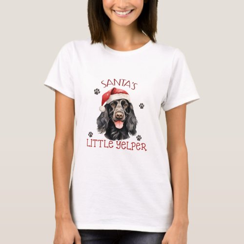 Santas Little Yelper English Cocker Spaniel T_Shirt