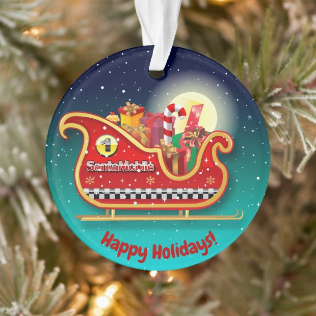 Santa's Magic Xmas Sleigh Ornament (Tree)