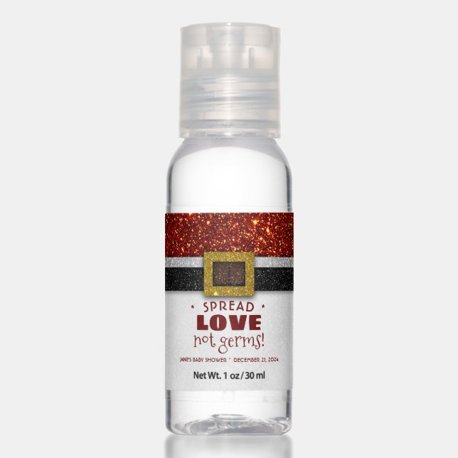 Santa's Magical Christmas Suit Winter Party Hand Sanitizer (Front)