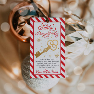 Santa's Magical Key Christmas Eve Box Filler Gift Tags