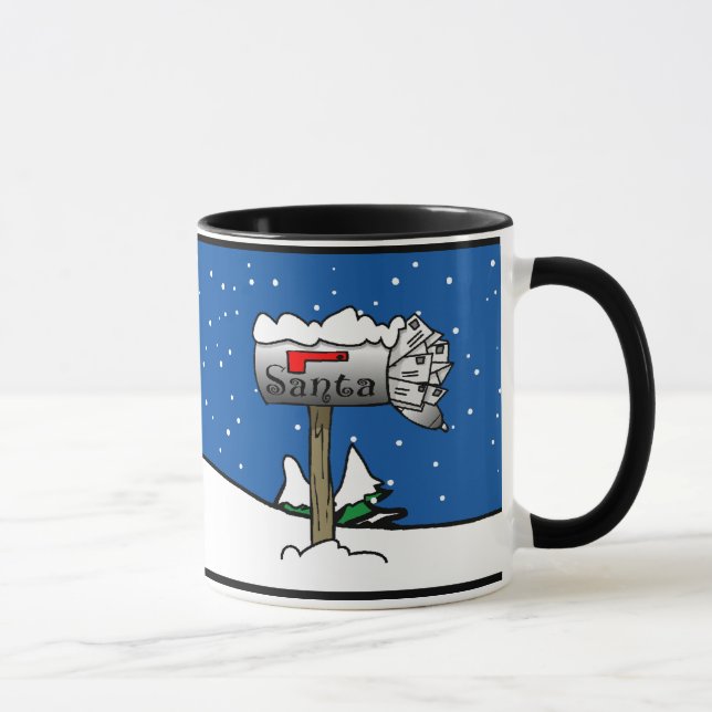 Santa's Mailbox Christmas Mug (Right)
