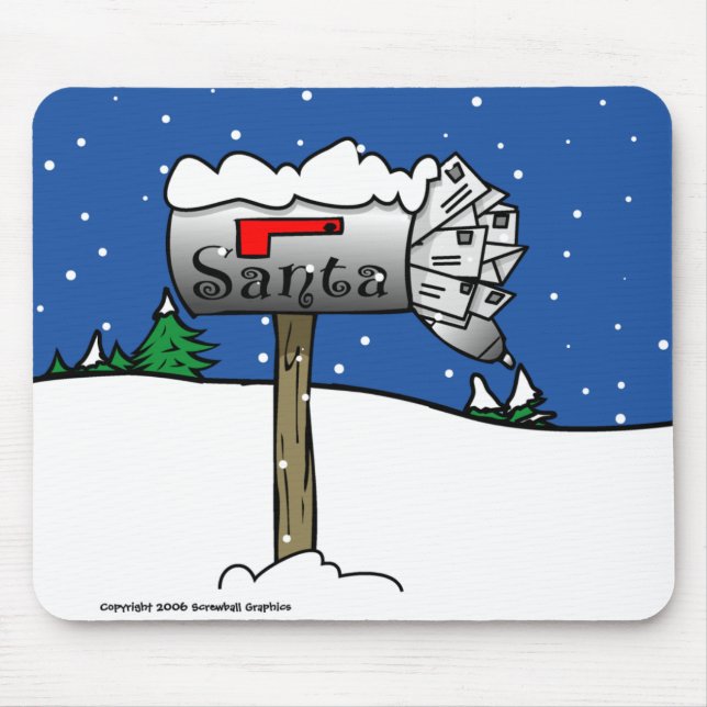 Santa's Mailbox Mousepad (Front)