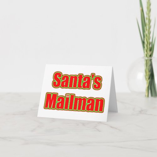 Santas Mailman Holiday Card