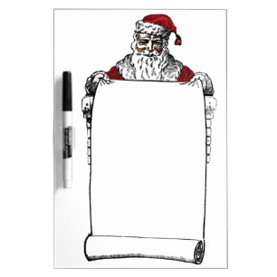 Santa's Making a List - Holiday Decor White Board