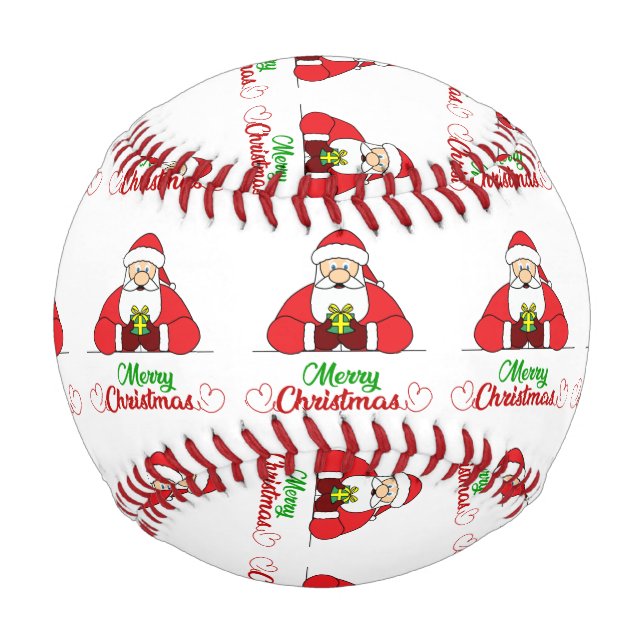 Santa's Merry Christmas Baseball (Front)
