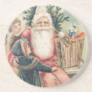Santa's Merry Christmas Coaster