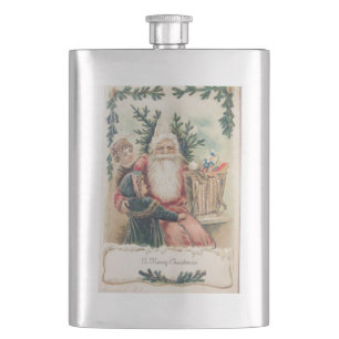 Santa's Merry Christmas Hip Flask