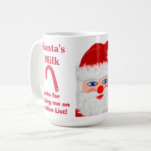 Santas Milk Nice List Keepsake Mug