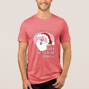 Santa's Mustache Rides shirt - choose style, color