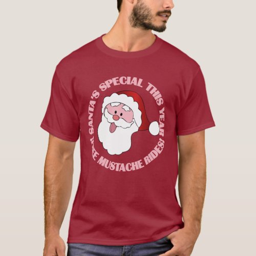 Santas Mustache Rides shirts  jackets